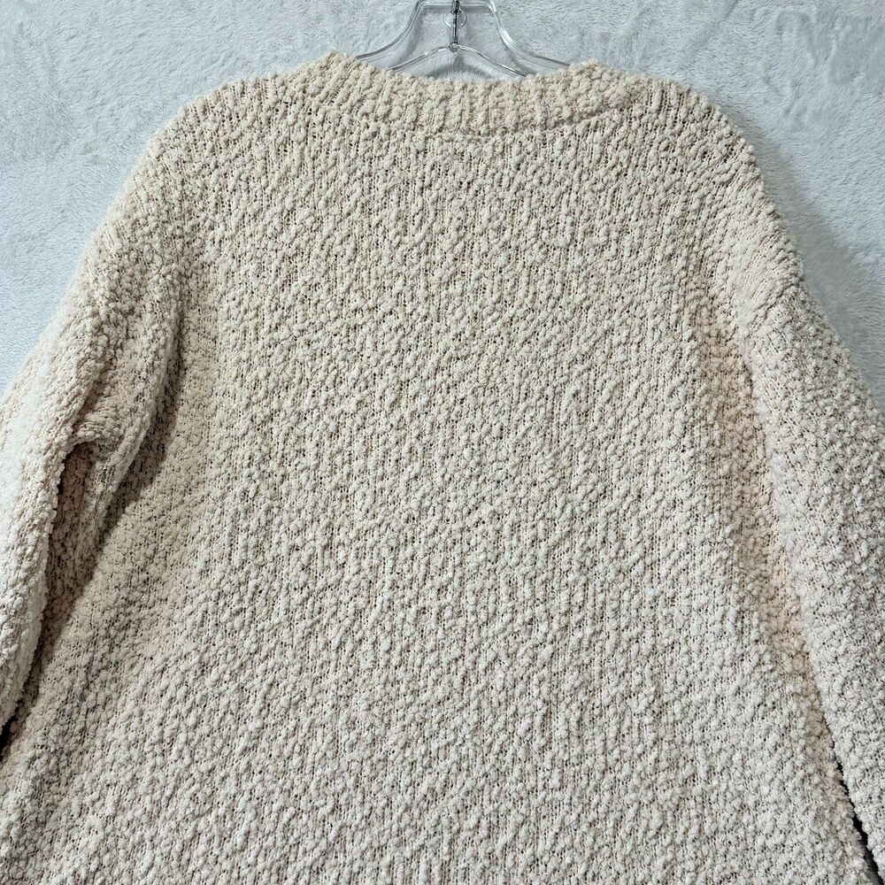Studio B By Bobeau Pale Pink Textured Popcorn Sweater Women's Large - Picture 7 of 13